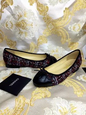 CHANEL Shallow mouth flat shoes Women--036